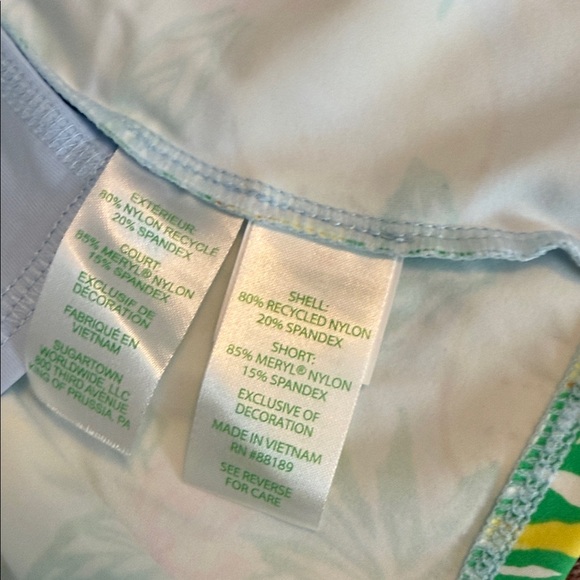 NWT Lilly Pulitzer Lemon Mini Extra Small Floral Athletic Skort - Picture 4 of 8